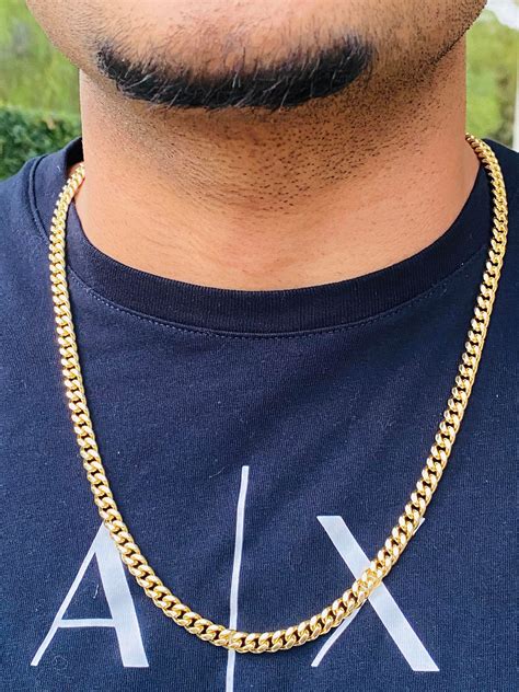 ysl cuban link chain|cuban link 26 necklace.